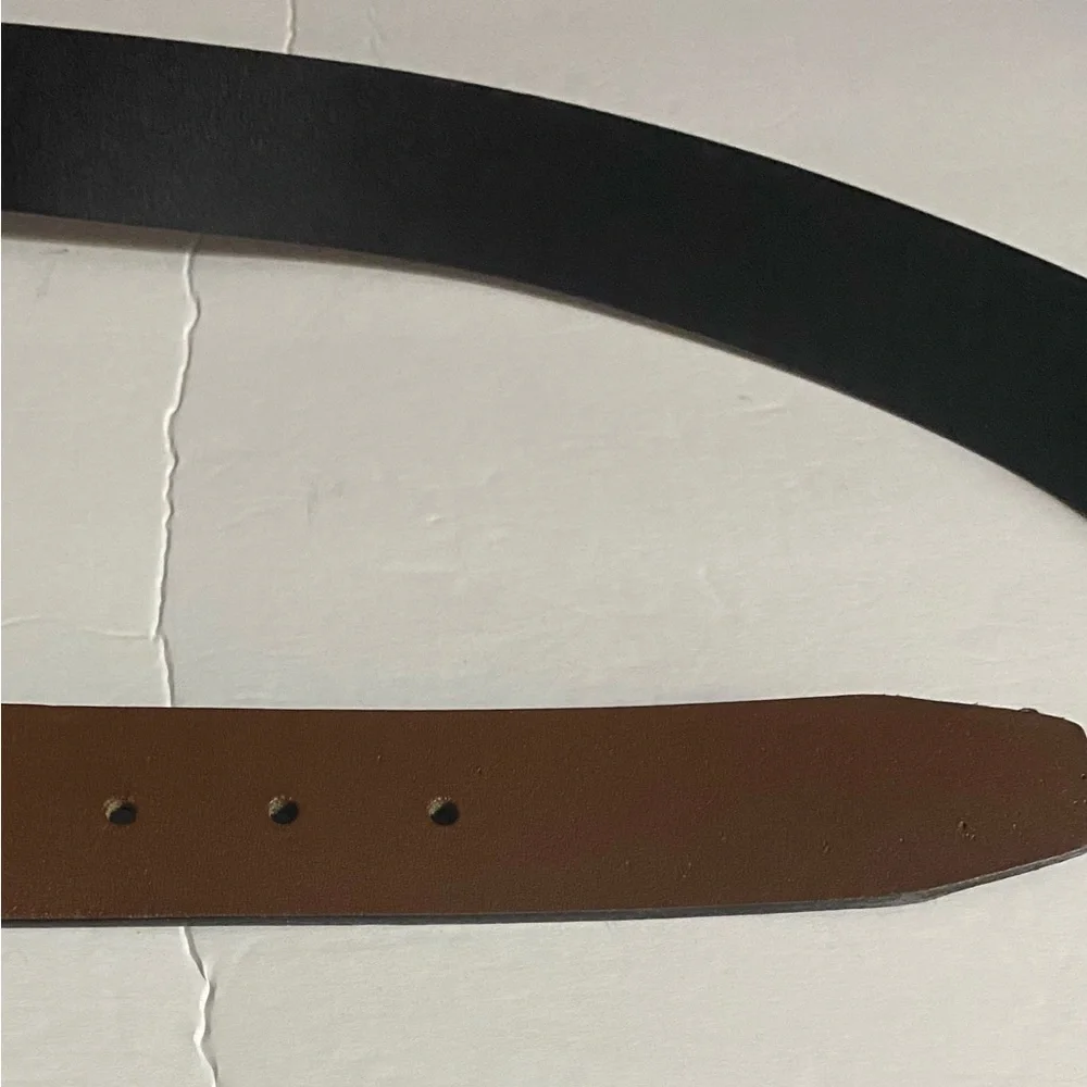 TIMBERLAND Belt, Full Grain Leather, Reversible Black, Brown, Sz 48​, 3X